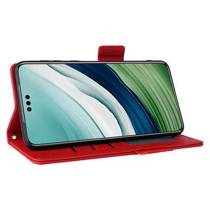 For Huawei Mate 60 Pro / Mate 60 Pro+ Case Leather Wallet Litchi Texture Phone Cover with Strap