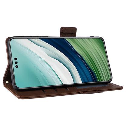 For Huawei Mate 60 Pro / Mate 60 Pro+ Case Leather Wallet Litchi Texture Phone Cover with Strap