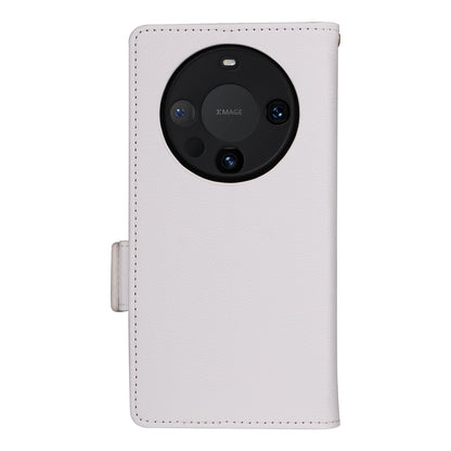 For Huawei Mate 60 Pro / Mate 60 Pro+ Case Leather Wallet Litchi Texture Phone Cover with Strap