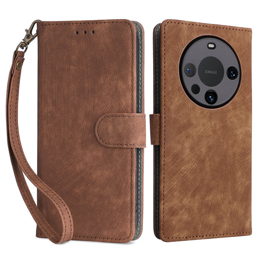 For Huawei Mate 60 Pro / Mate 60 Pro+ Case Leather RFID Blocking Wallet Phone Cover with Strap