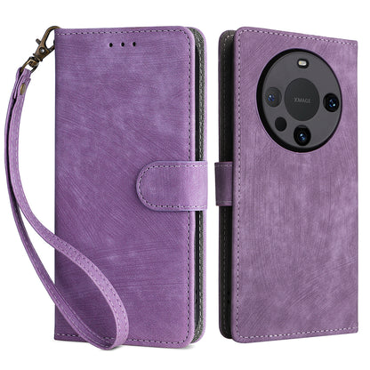 For Huawei Mate 60 Pro / Mate 60 Pro+ Case Leather RFID Blocking Wallet Phone Cover with Strap