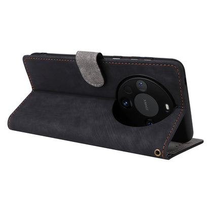 For Huawei Mate 60 Pro / Mate 60 Pro+ Case Leather RFID Blocking Wallet Phone Cover with Strap