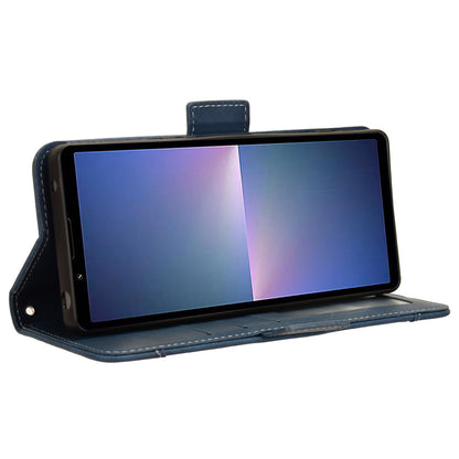 For Sony Xperia 5 V Case Multiple Card Slots Leather Wallet Stand Phone Cover