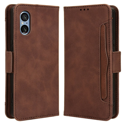 For Sony Xperia 5 V Case Multiple Card Slots Leather Wallet Stand Phone Cover