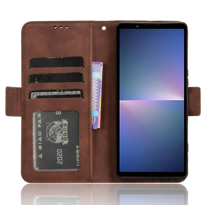 For Sony Xperia 5 V Case Multiple Card Slots Leather Wallet Stand Phone Cover