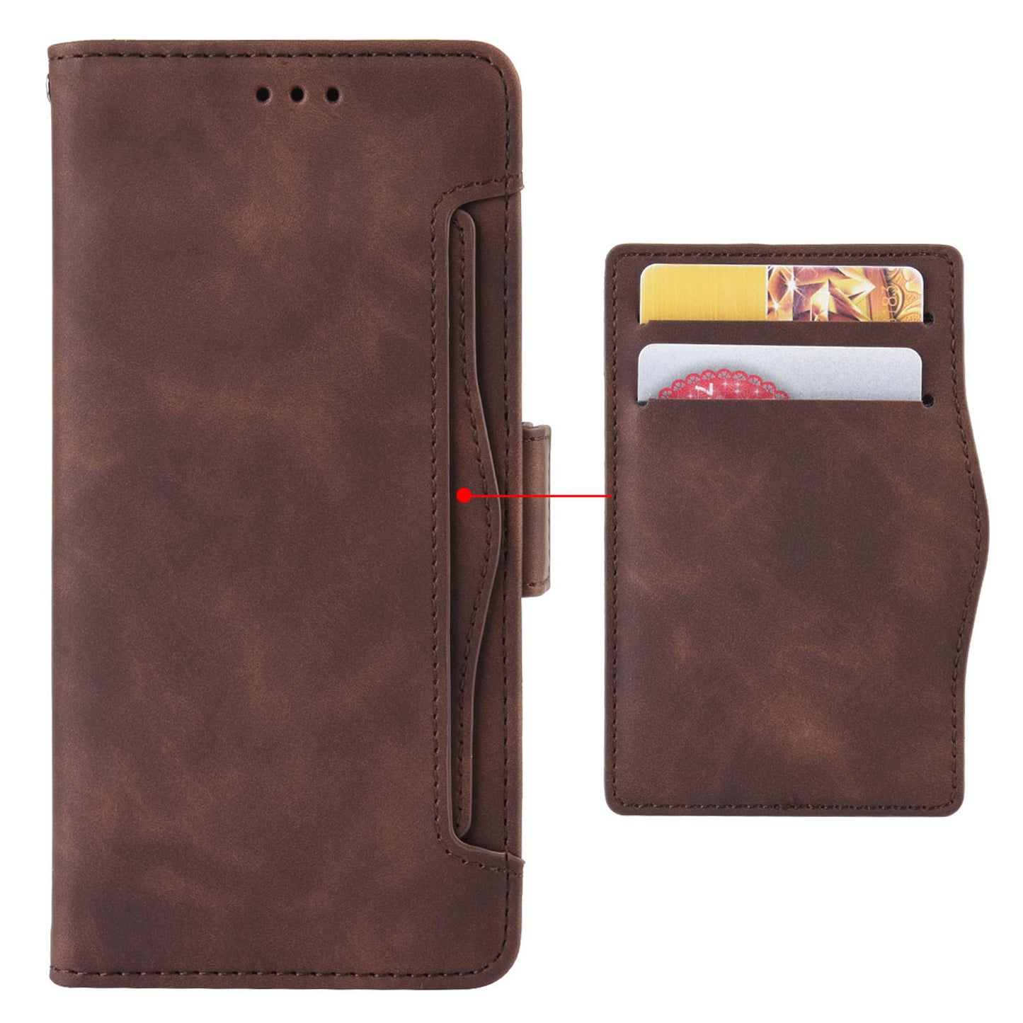 For Sony Xperia 5 V Case Multiple Card Slots Leather Wallet Stand Phone Cover