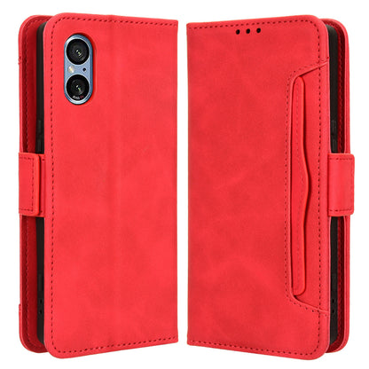 For Sony Xperia 5 V Case Multiple Card Slots Leather Wallet Stand Phone Cover