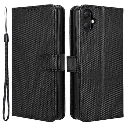 For Samsung Galaxy A05 4G Case Leather Stand Diamond Texture Protective Phone Cover