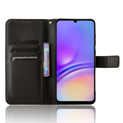 For Samsung Galaxy A05 4G Case Leather Stand Diamond Texture Protective Phone Cover