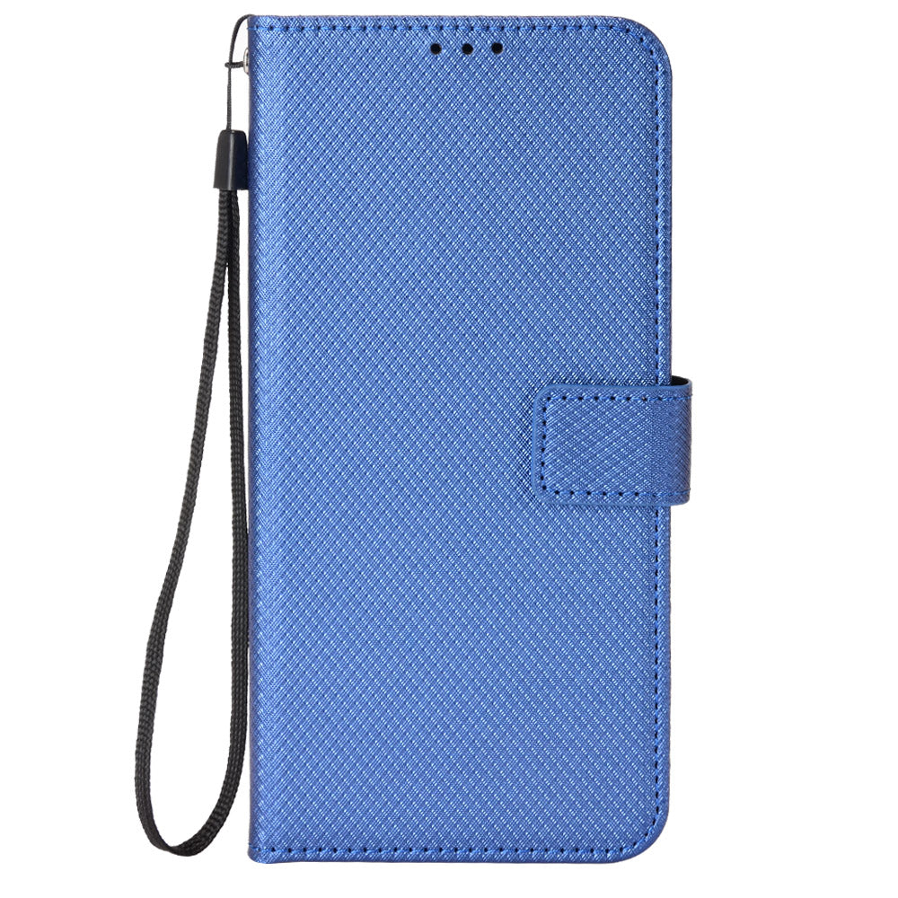 For Samsung Galaxy A05 4G Case Leather Stand Diamond Texture Protective Phone Cover