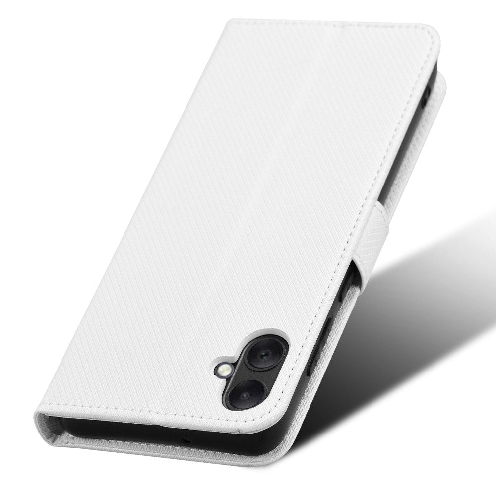For Samsung Galaxy A05 4G Case Leather Stand Diamond Texture Protective Phone Cover