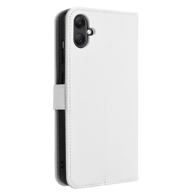 For Samsung Galaxy A05 4G Case Leather Stand Diamond Texture Protective Phone Cover