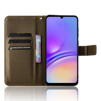 For Samsung Galaxy A05 4G Case Leather Stand Diamond Texture Protective Phone Cover