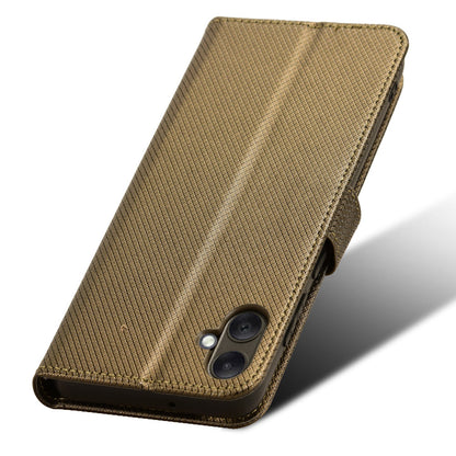 For Samsung Galaxy A05 4G Case Leather Stand Diamond Texture Protective Phone Cover