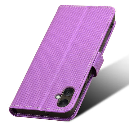 For Samsung Galaxy A05 4G Case Leather Stand Diamond Texture Protective Phone Cover