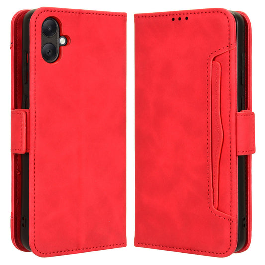 For Samsung Galaxy A05 4G Leather Case Flip Stand Phone Cover with Multiple Card Slots