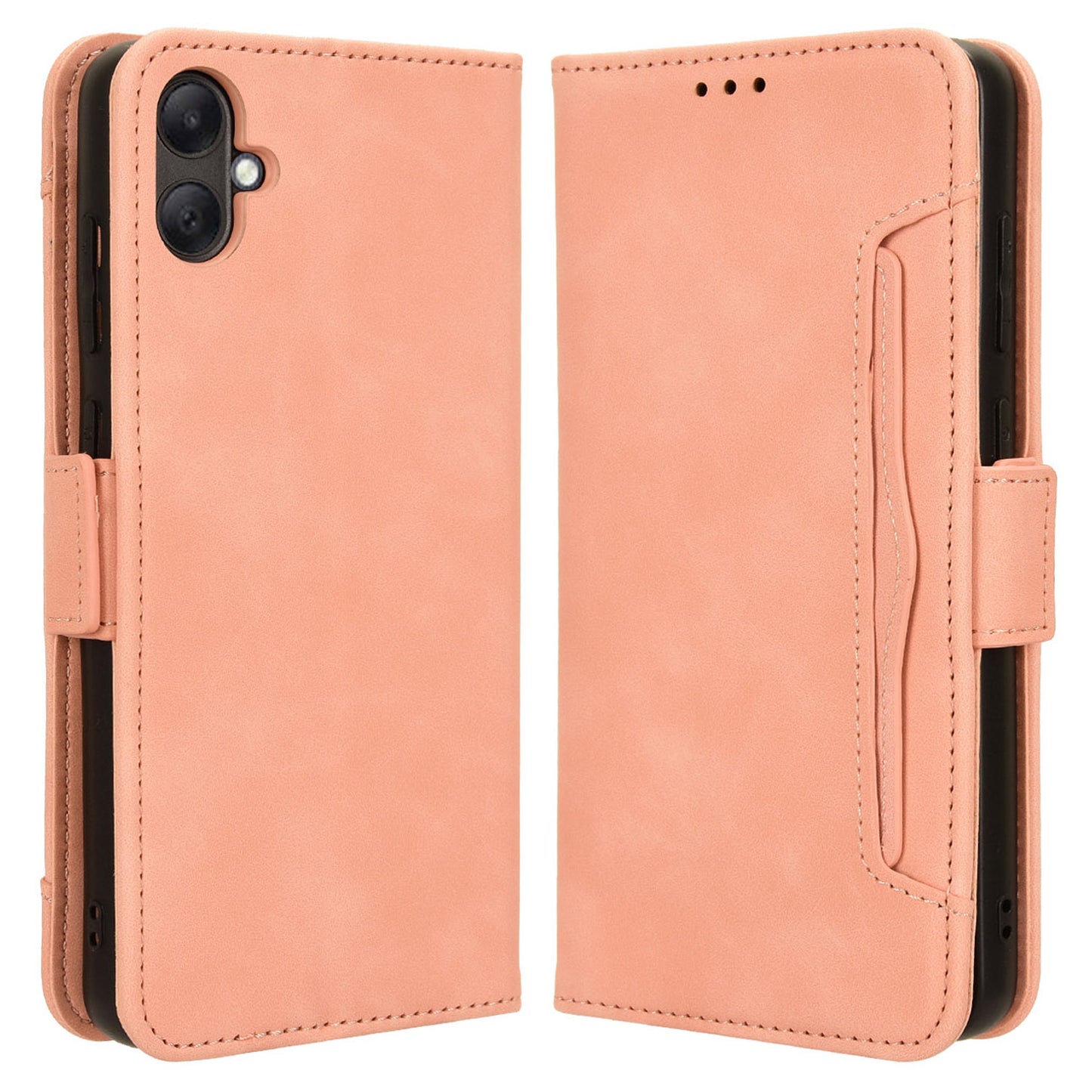 For Samsung Galaxy A05 4G Leather Case Flip Stand Phone Cover with Multiple Card Slots