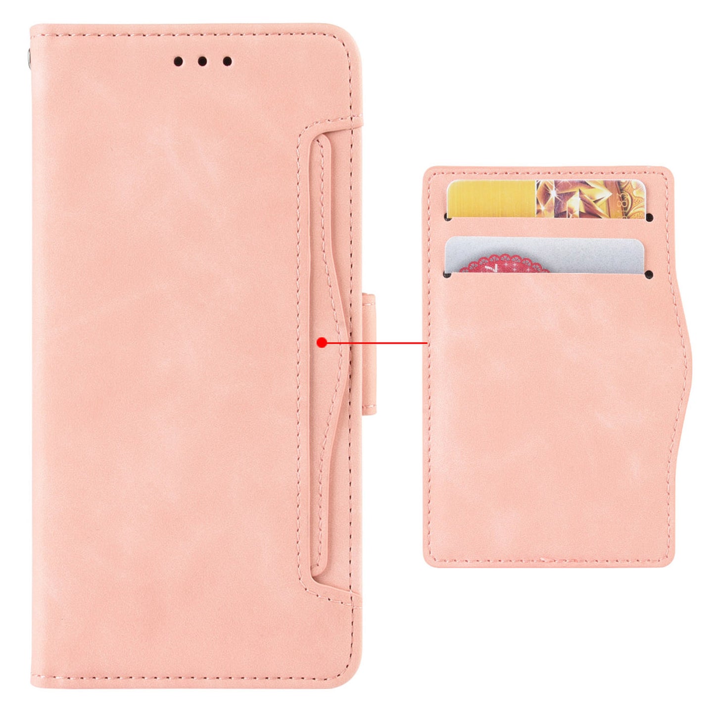 For Samsung Galaxy A05 4G Leather Case Flip Stand Phone Cover with Multiple Card Slots