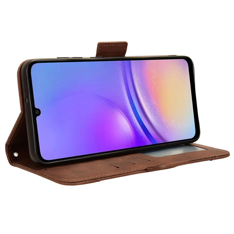 For Samsung Galaxy A05 4G Leather Case Flip Stand Phone Cover with Multiple Card Slots