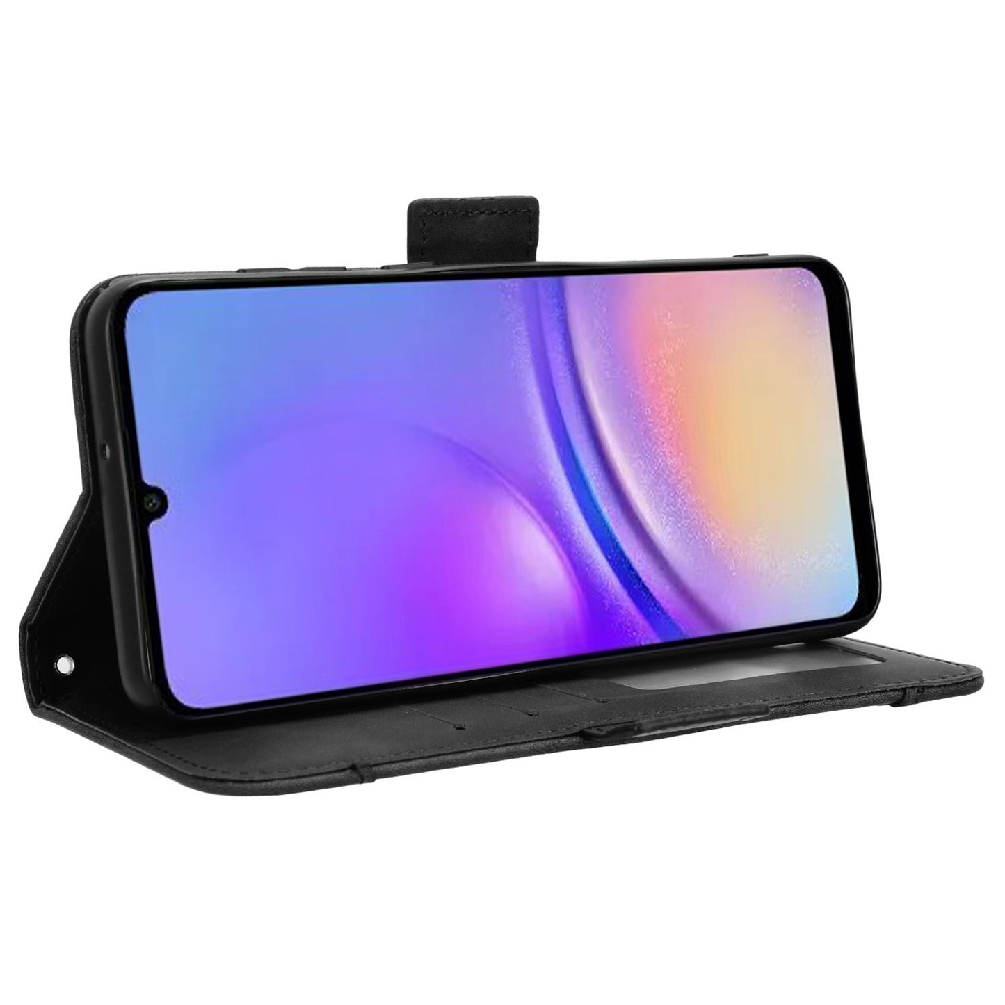 For Samsung Galaxy A05 4G Leather Case Flip Stand Phone Cover with Multiple Card Slots