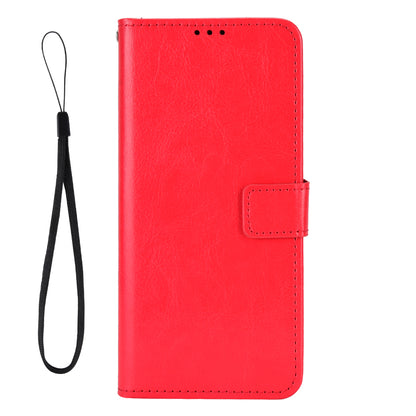 Phone Case for iPhone 15 Plus Cover Crazy Horse Texture Leather Wallet Stand Shell