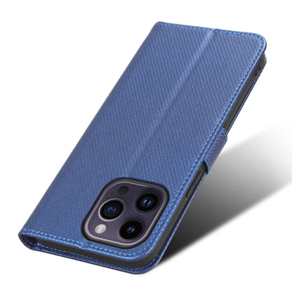 Phone Cover for iPhone 15 Pro Max Case Leather Stand Shell Diamond Texture Wallet