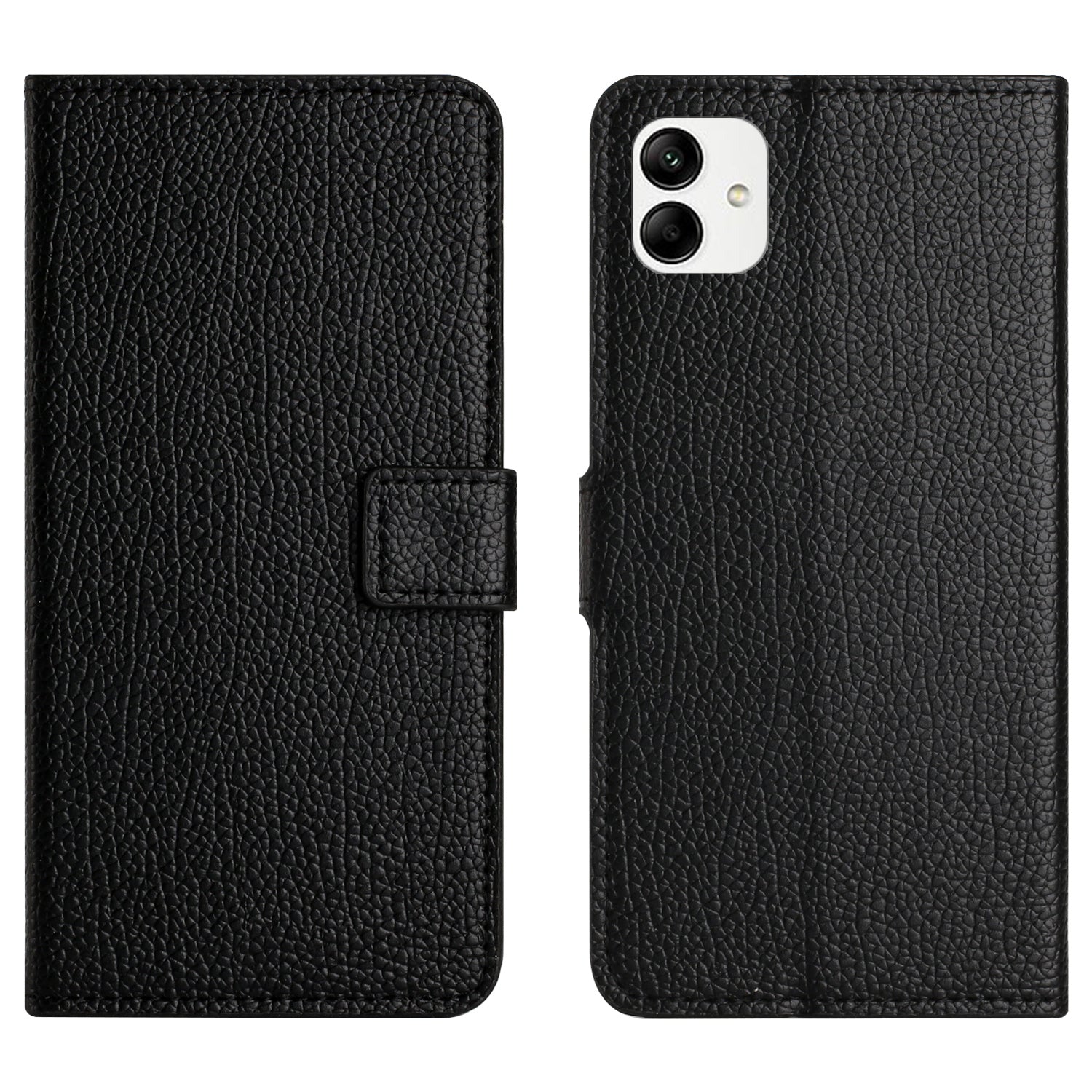 For Samsung Galaxy A05 4G Cover Litchi Texture Leather Smartphone Case with Wallet