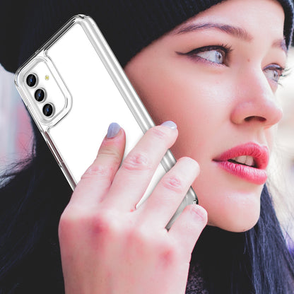 For Samsung Galaxy A13 5G Case Anti-drop Transparent TPU+Acrylic Phone Cover (Big Rear Lens Hole)