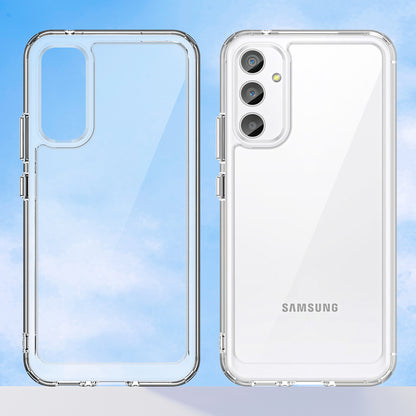 For Samsung Galaxy A34 5G Clear Case Drop-proof Four Corner Phone Cover (Big Rear Lens Hole)