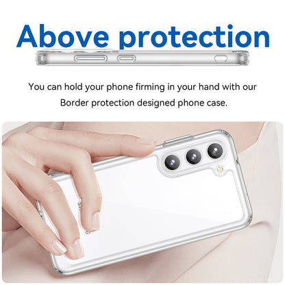 For Samsung Galaxy S23+ Case TPU+Acrylic Protective Phone Cover (Big Rear Lens Hole)