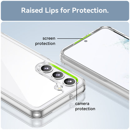 For Samsung Galaxy S23+ Case TPU+Acrylic Protective Phone Cover (Big Rear Lens Hole)