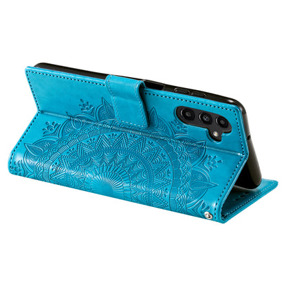 For Samsung Galaxy A05s 4G Case Leather Wallet Mandala Flower Imprint Phone Cover