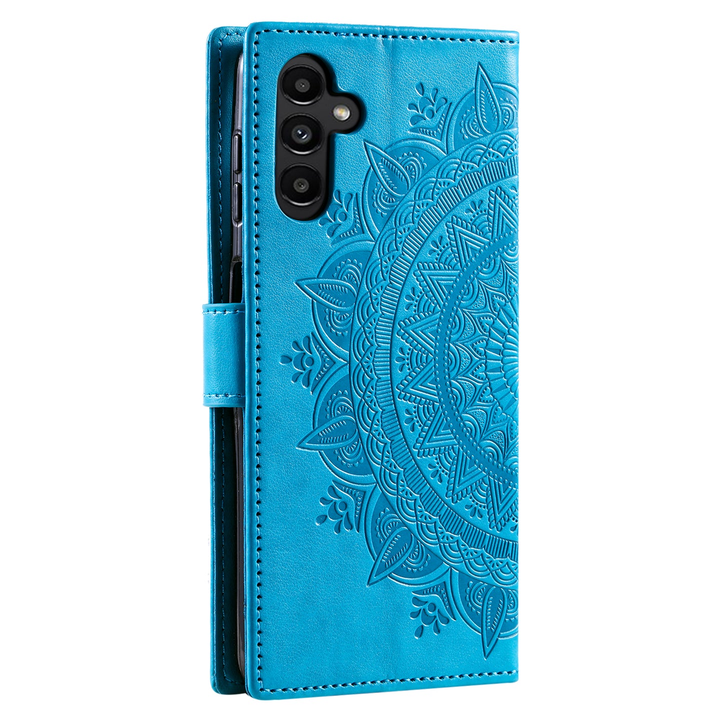 For Samsung Galaxy A05s 4G Case Leather Wallet Mandala Flower Imprint Phone Cover