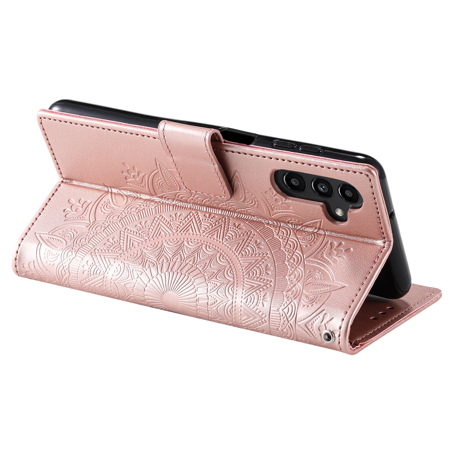 For Samsung Galaxy A05s 4G Case Leather Wallet Mandala Flower Imprint Phone Cover