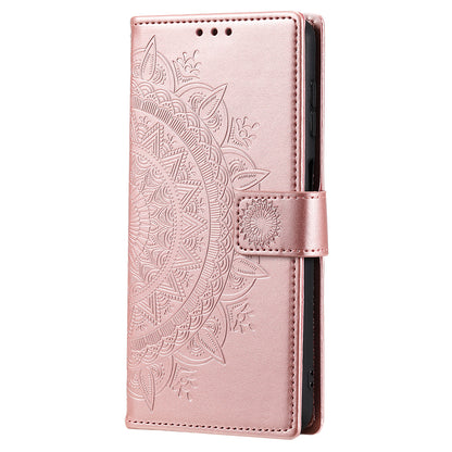 For Samsung Galaxy A05s 4G Case Leather Wallet Mandala Flower Imprint Phone Cover