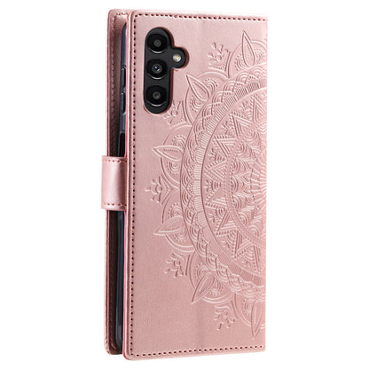 For Samsung Galaxy A05s 4G Case Leather Wallet Mandala Flower Imprint Phone Cover