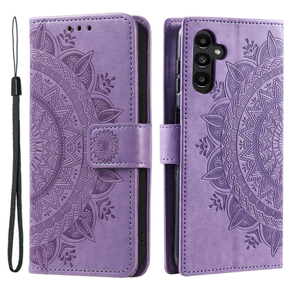 For Samsung Galaxy A05s 4G Case Leather Wallet Mandala Flower Imprint Phone Cover