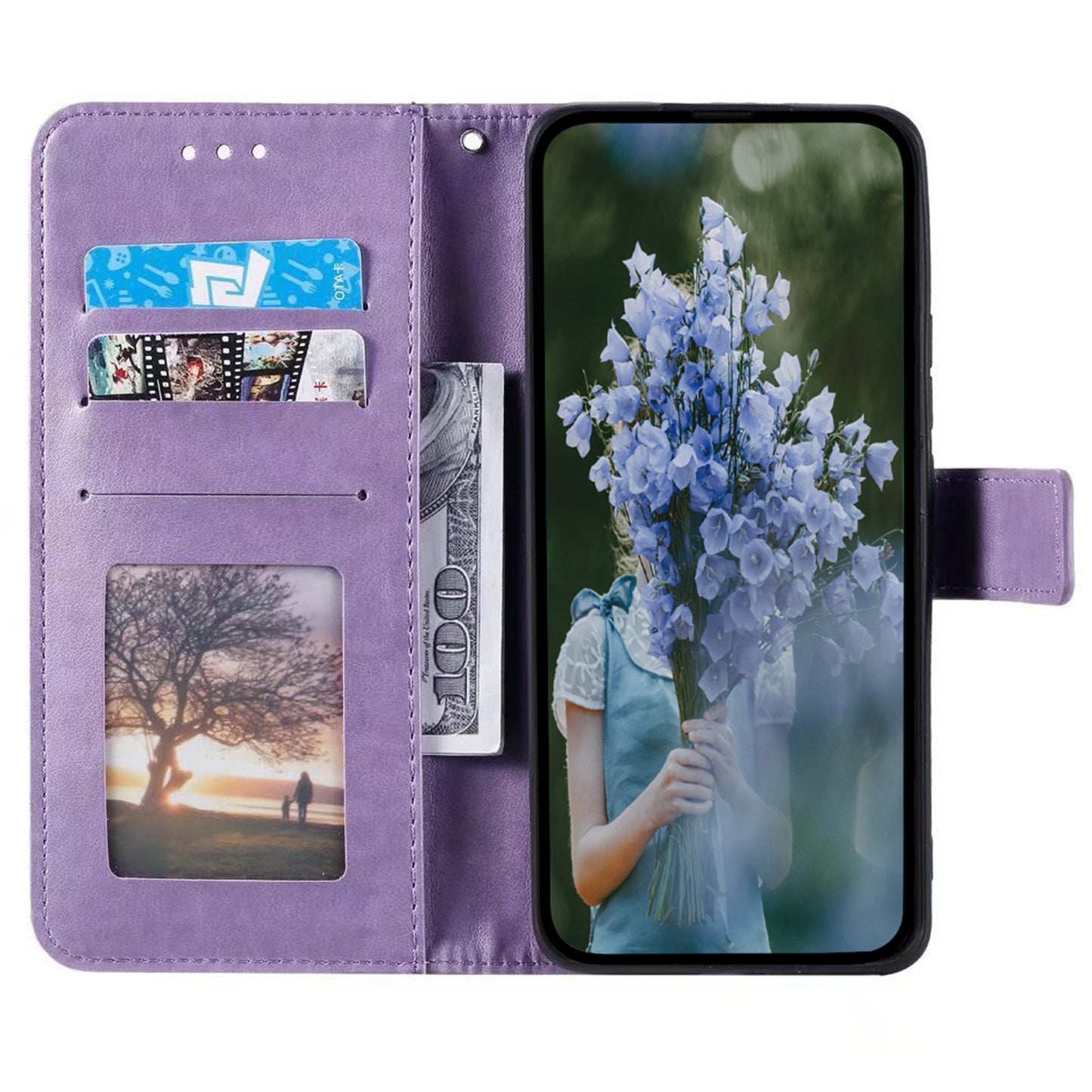 For Samsung Galaxy A05s 4G Case Leather Wallet Mandala Flower Imprint Phone Cover
