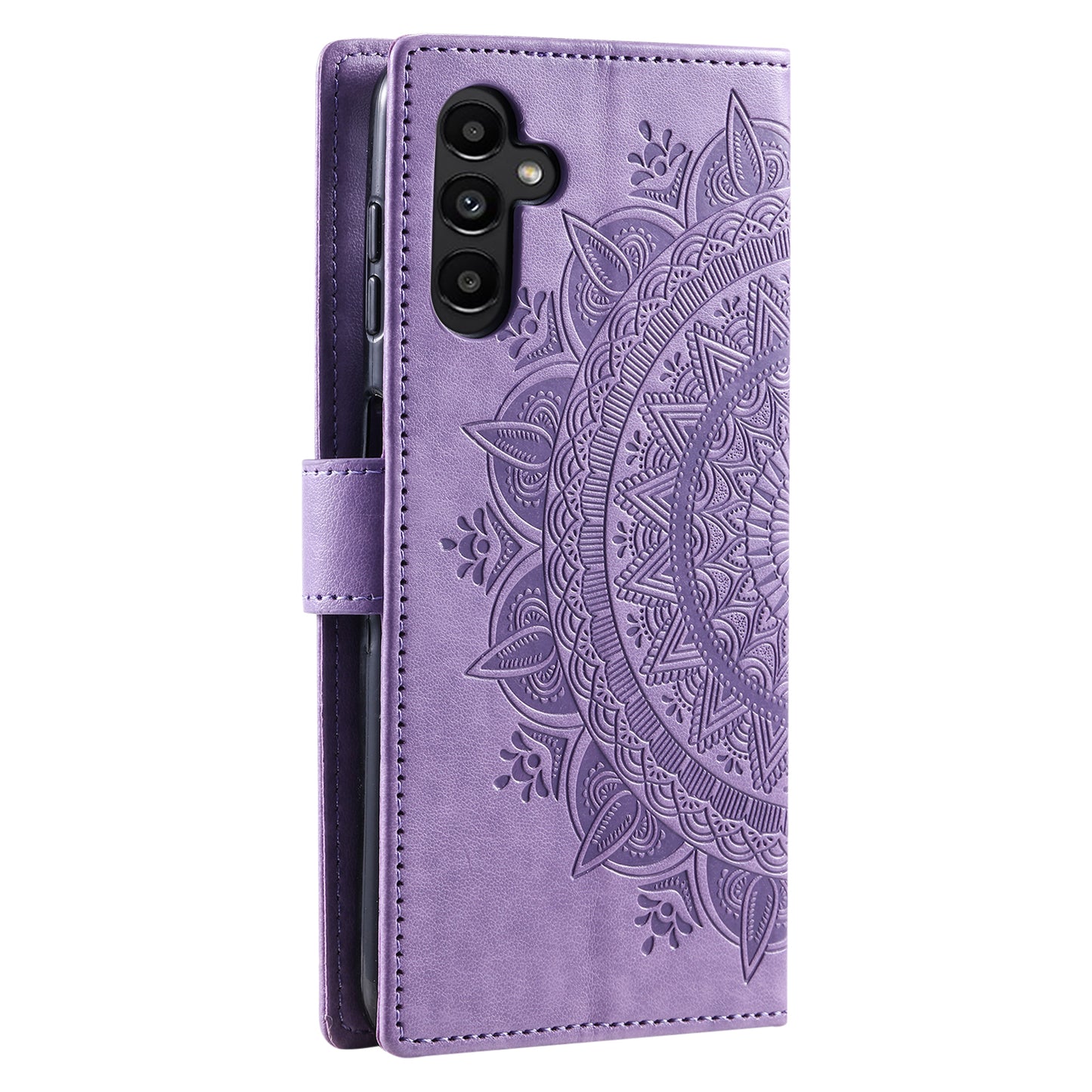 For Samsung Galaxy A05s 4G Case Leather Wallet Mandala Flower Imprint Phone Cover
