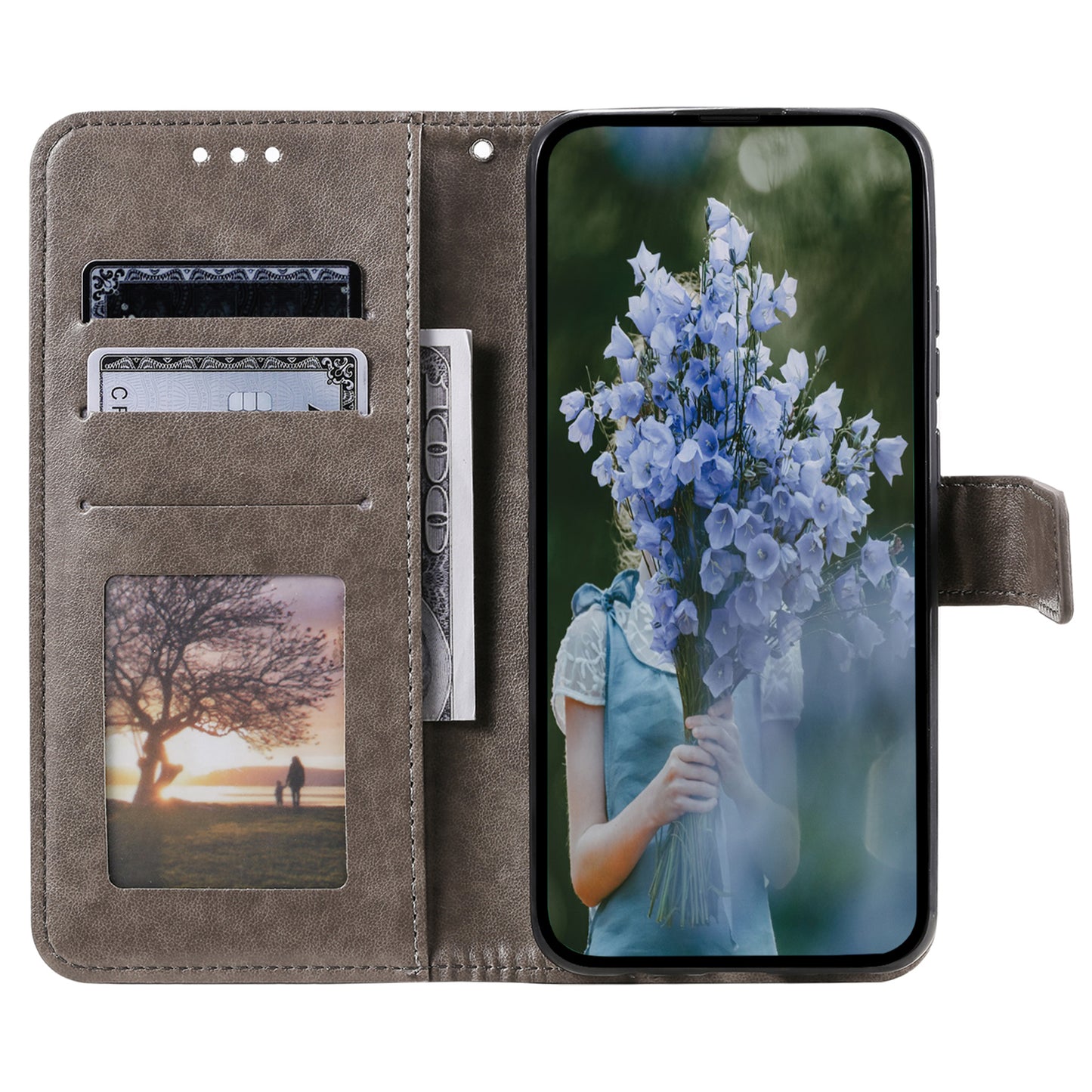 For Samsung Galaxy A05s 4G Case Leather Wallet Mandala Flower Imprint Phone Cover