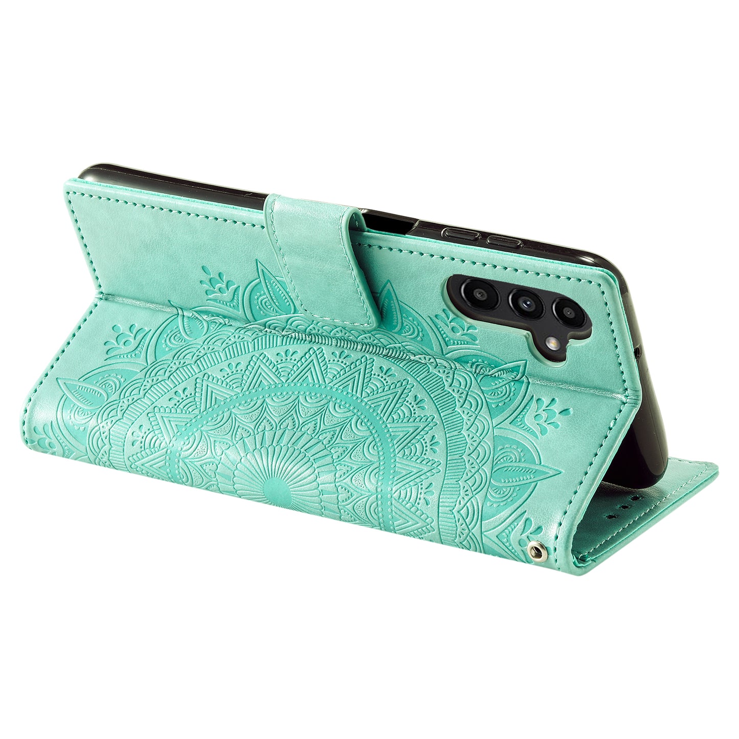 For Samsung Galaxy A05s 4G Case Leather Wallet Mandala Flower Imprint Phone Cover