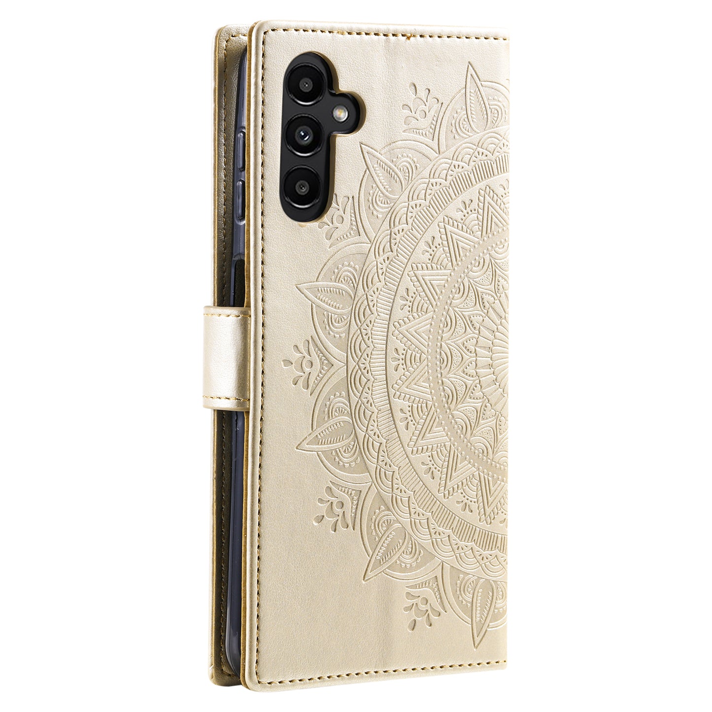 For Samsung Galaxy A05s 4G Case Leather Wallet Mandala Flower Imprint Phone Cover