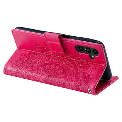 For Samsung Galaxy A05s 4G Case Leather Wallet Mandala Flower Imprint Phone Cover