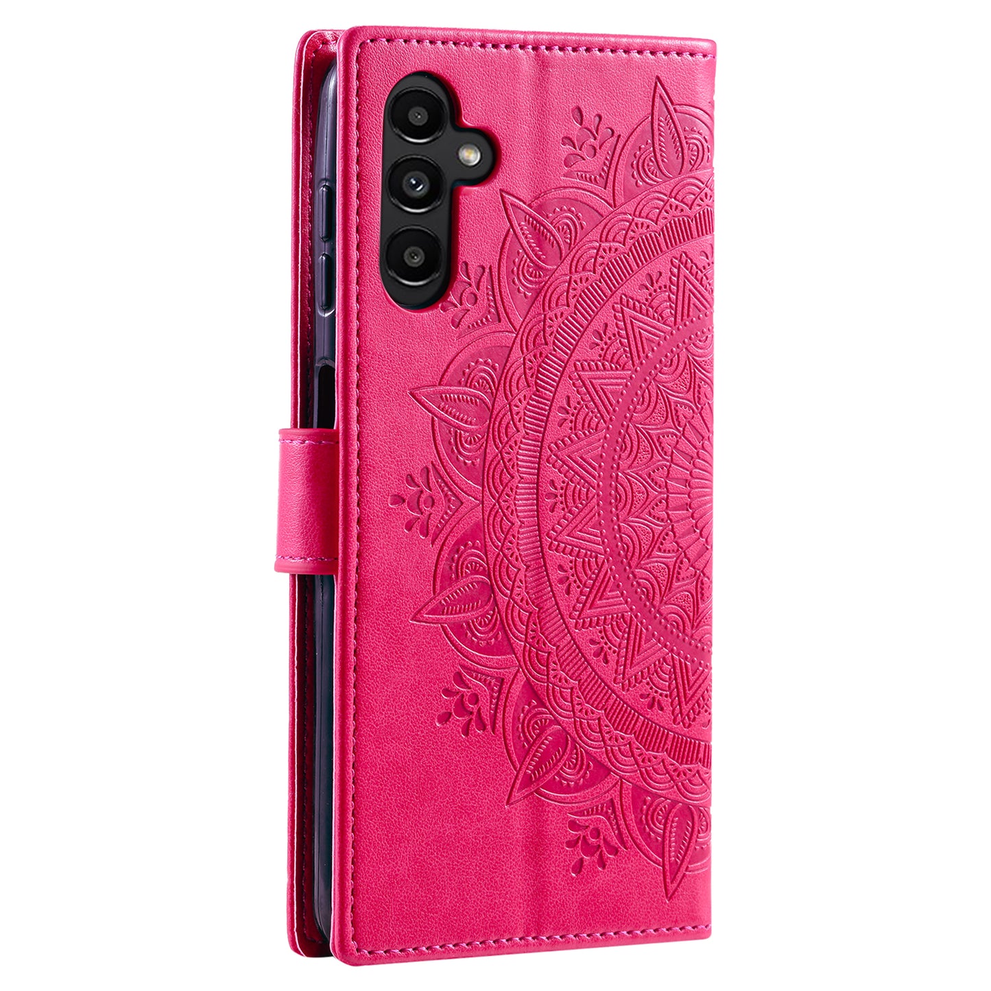 For Samsung Galaxy A05s 4G Case Leather Wallet Mandala Flower Imprint Phone Cover