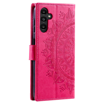 For Samsung Galaxy A05s 4G Case Leather Wallet Mandala Flower Imprint Phone Cover