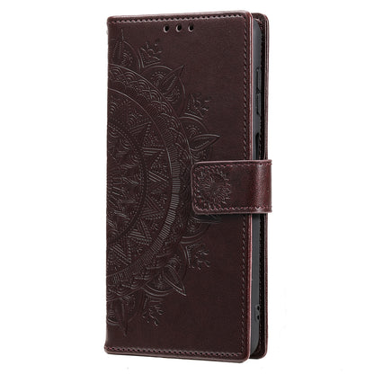For Samsung Galaxy A05s 4G Case Leather Wallet Mandala Flower Imprint Phone Cover