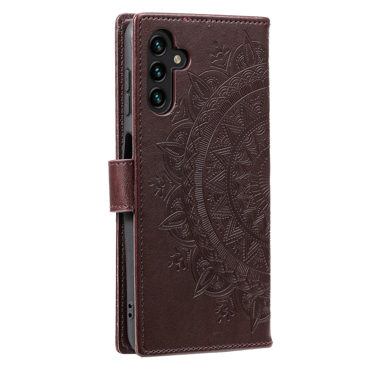 For Samsung Galaxy A05s 4G Case Leather Wallet Mandala Flower Imprint Phone Cover