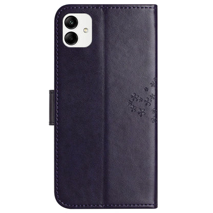 For Motorola Moto G54 5G Cover Owl Tree Imprinted PU Leather Wallet Phone Case