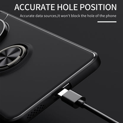 For Huawei Mate 60 Case Ring Kickstand Anti-drop TPU Phone Cover