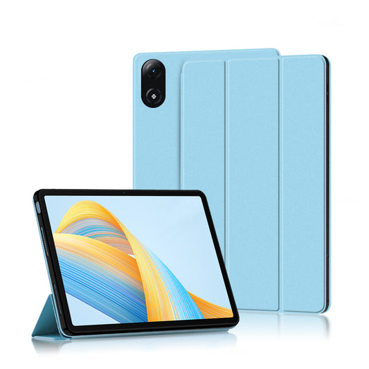 For Honor Pad V8 Pro 12.1-inch Tri-fold Stand Folio Tablet Case Protective Cover PU Leather Tablet Cover